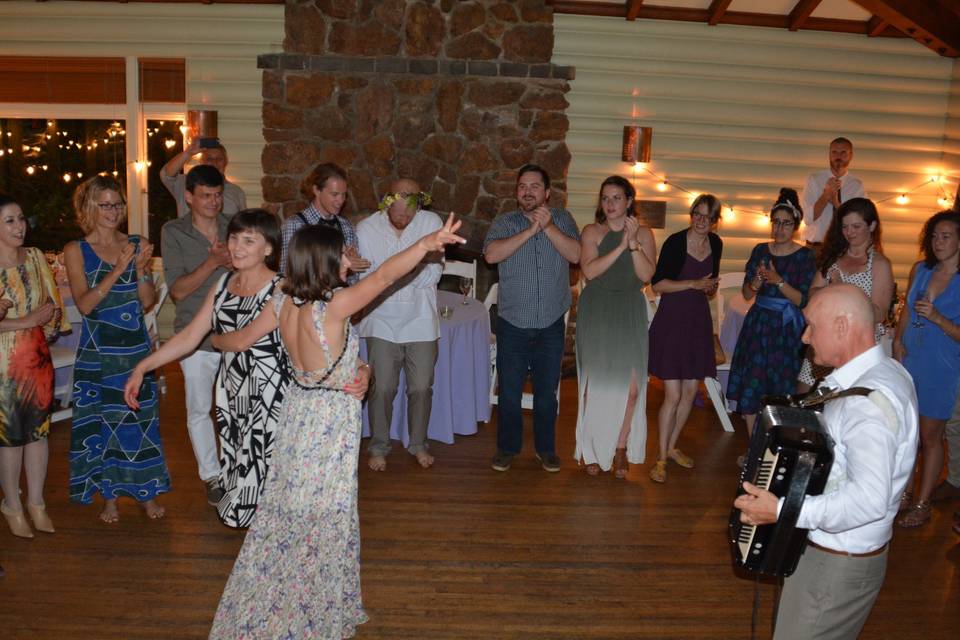 Bride and Mother Dancing