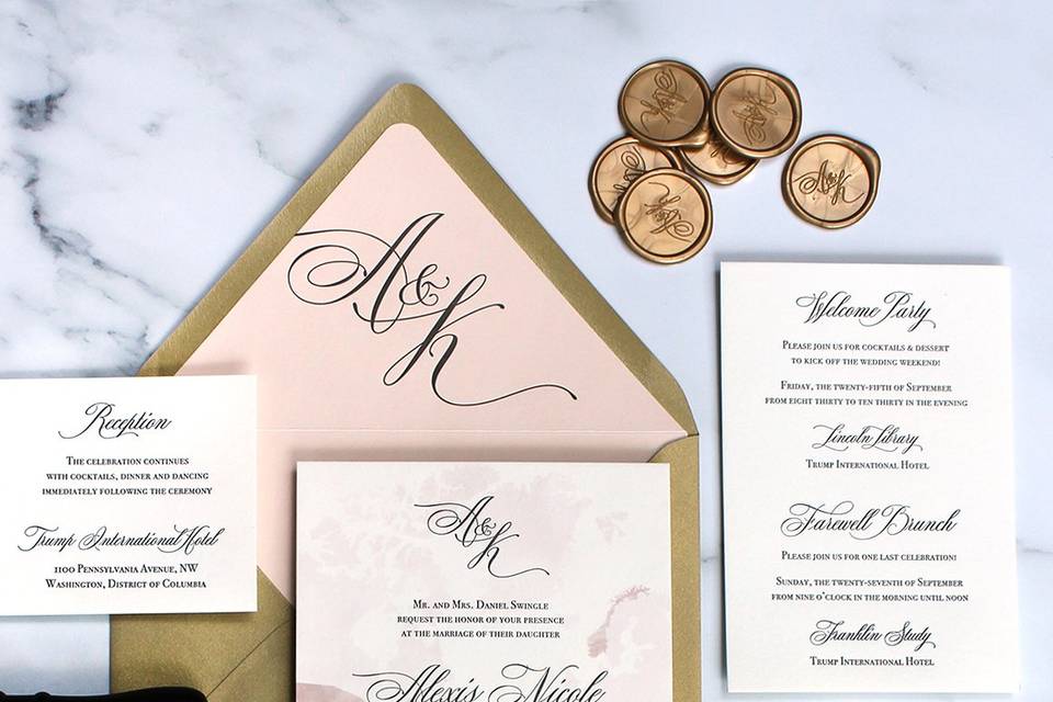 High-end luxury letterpress