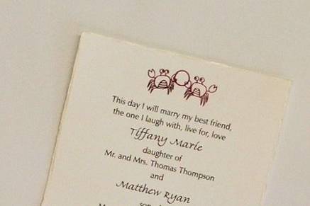 Simple invitation