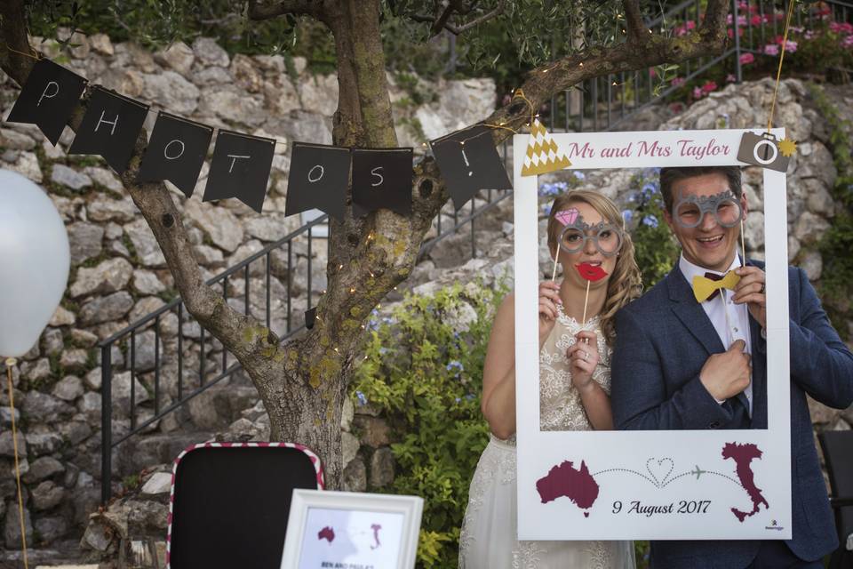 Ravello wedding photo booth