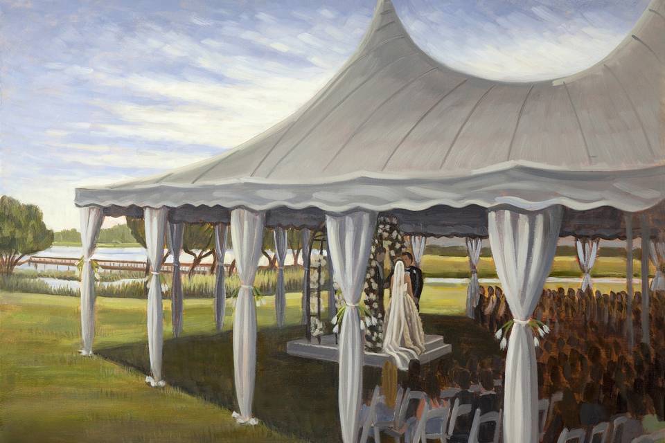 Wed on Canvas, Live Wedding Artist Ben Keys