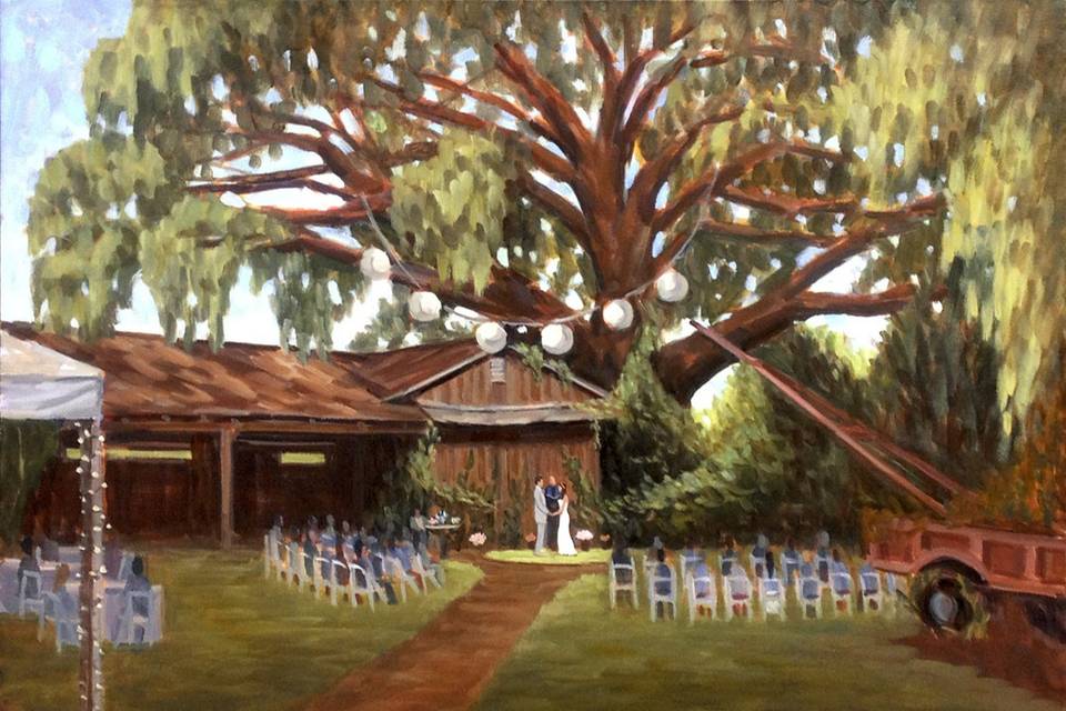 Wed on Canvas, Live Wedding Artist Ben Keys