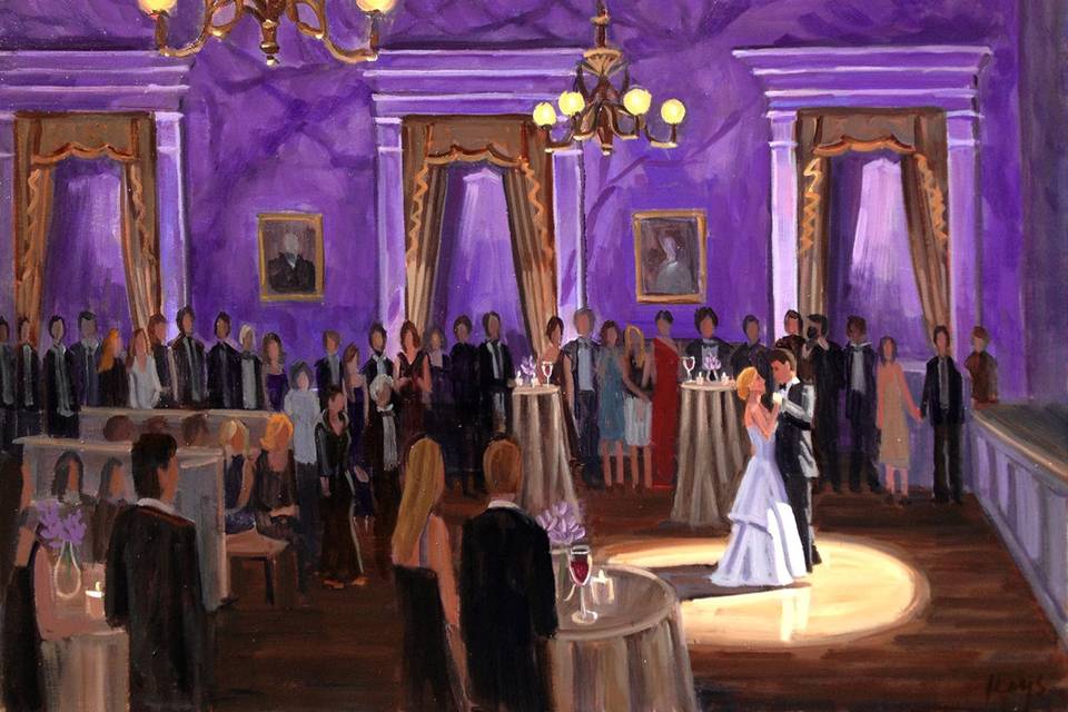 Wed on Canvas, Live Wedding Artist Ben Keys