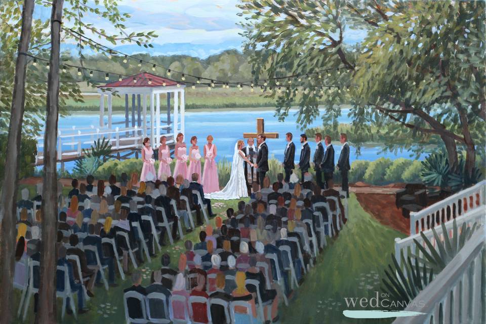 Wed on Canvas, Live Wedding Artist Ben Keys