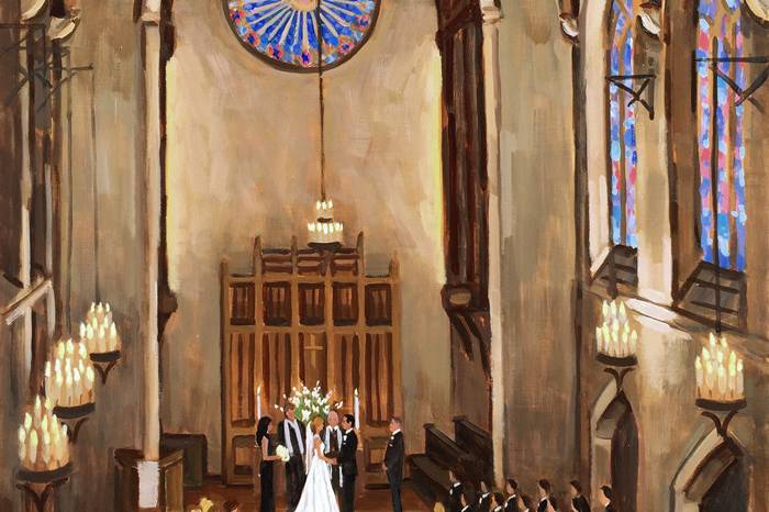 Wed on Canvas, Live Wedding Artist Ben Keys