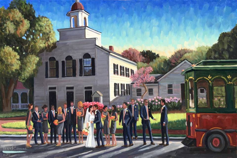 Wed on Canvas, Live Wedding Artist Ben Keys