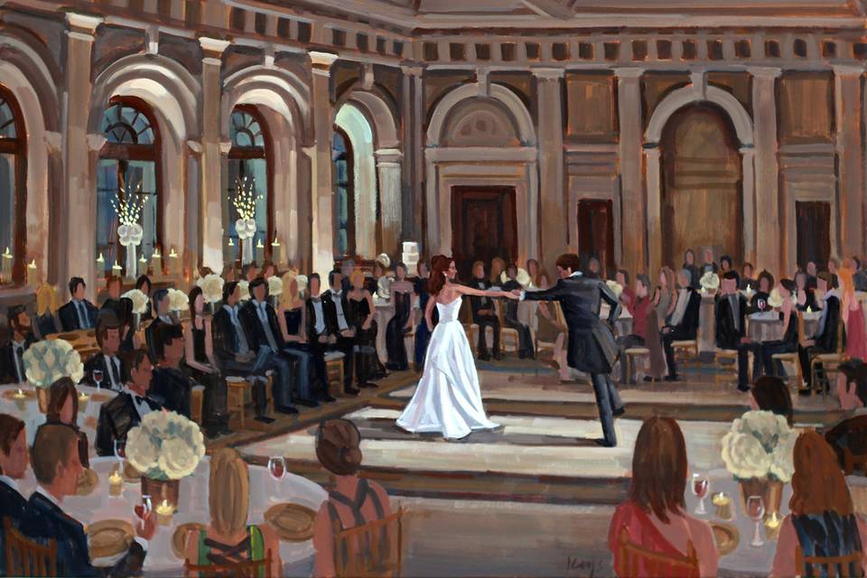 Wed on Canvas, Live Wedding Artist Ben Keys