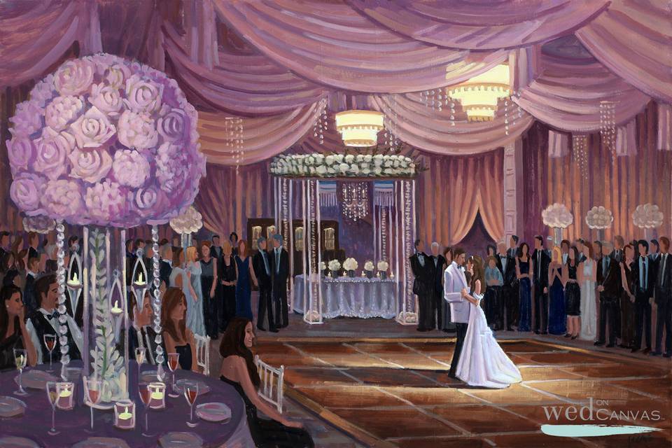 Wed on Canvas, Live Wedding Artist Ben Keys