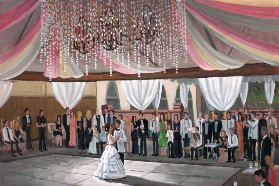 Wed on Canvas, Live Wedding Artist Ben Keys