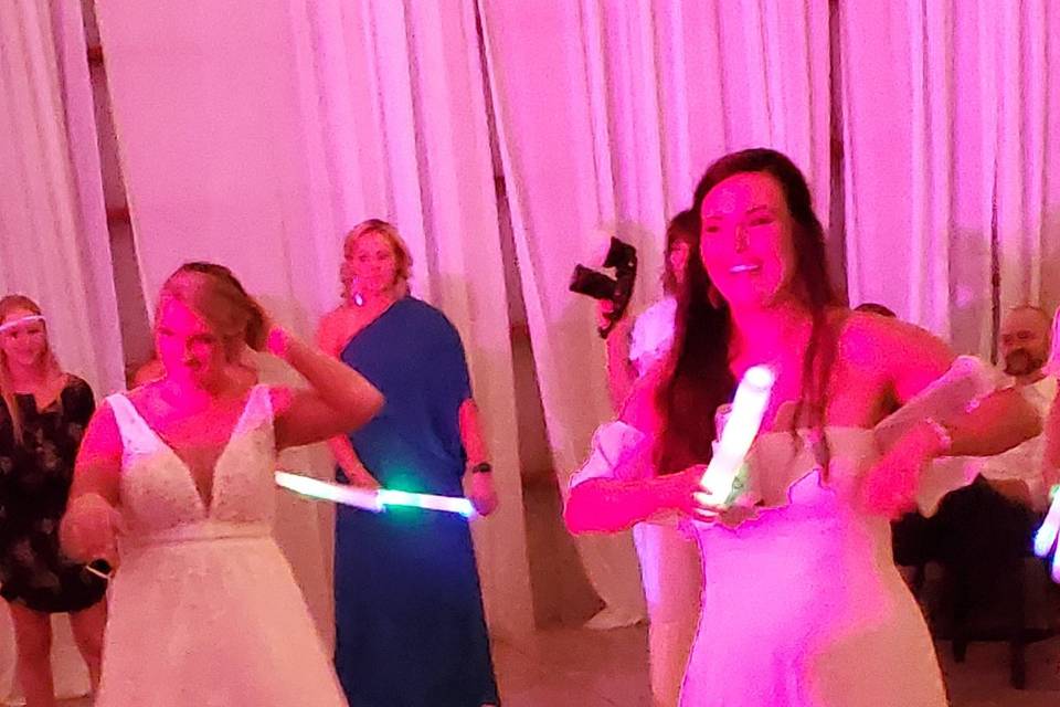 The Bride getting down