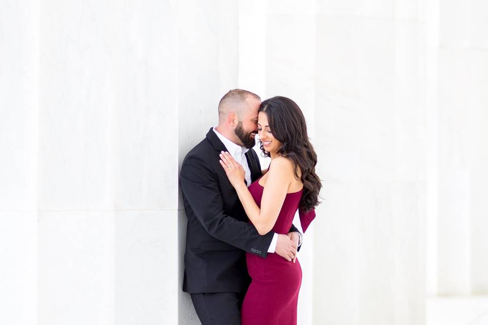 Engagement photos in DC