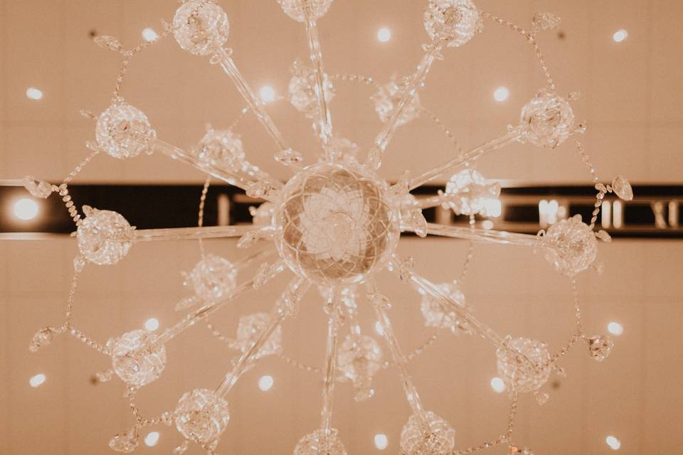 An elegant chandelier
