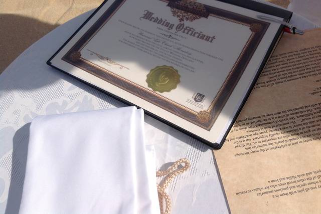 Marriage certificate