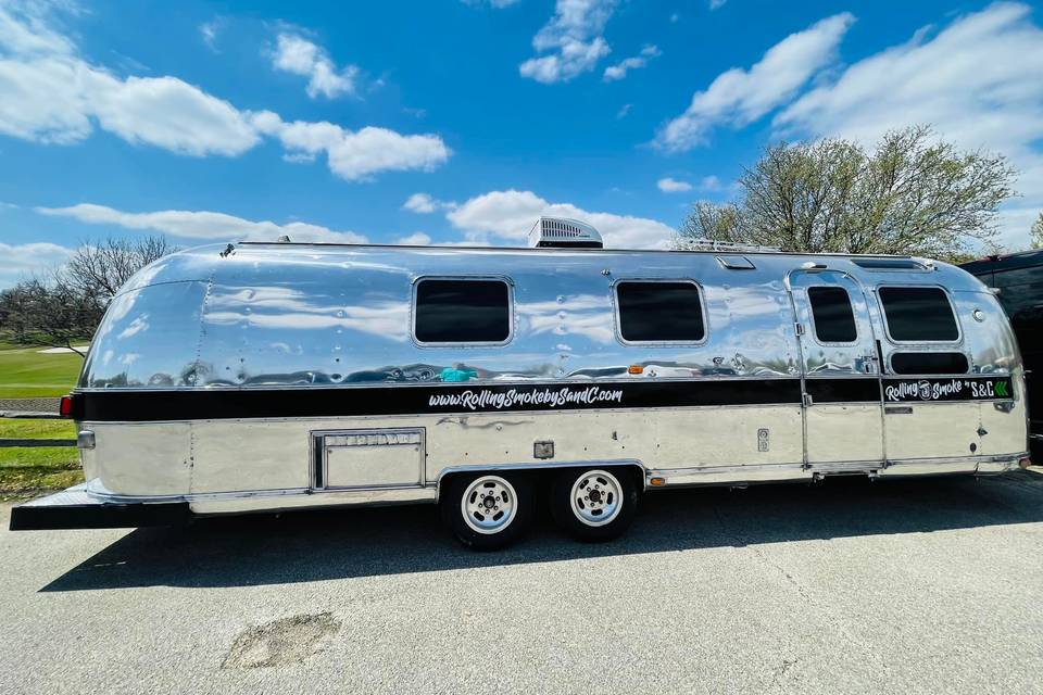 Vintage airstream cigar lounge