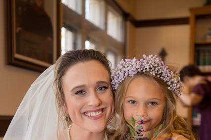 Flower girl head wreath