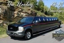 This is the longest stretch Harley in the world!  Grab up to 24 people in your wedding party and have a great time!