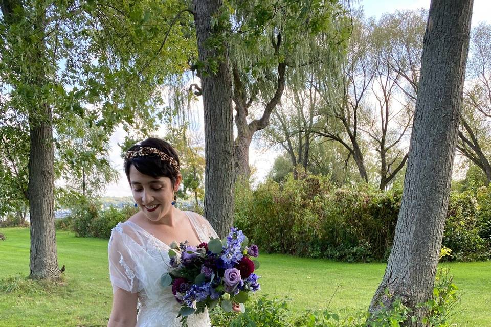 Backyard wedding in Delafield