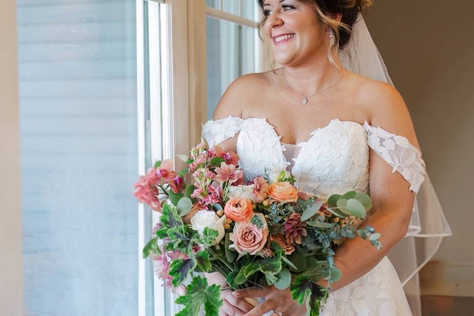 Fall wedding day