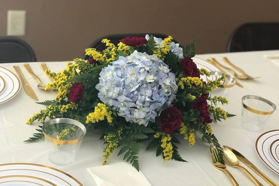 Hydrangeas and other flowers