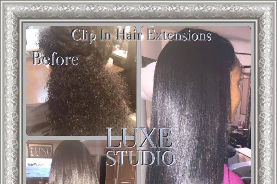 Clip in Hair Extensions. Excellent option for brides to enhance their look. Hair quality is premium, it can last over a year or longer with proper care.