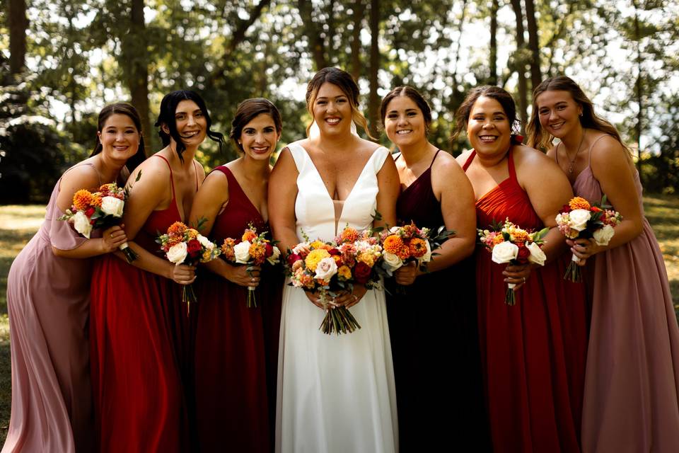 Bride and her Lady's