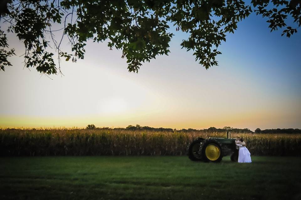 She thinks his Tractor's Sexy