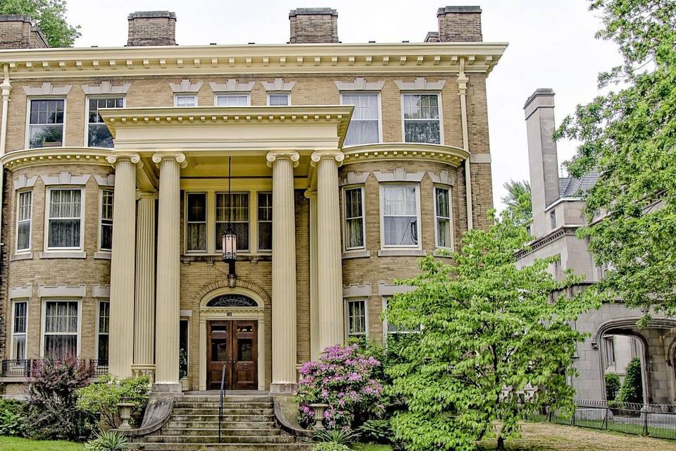 Exterior view of the Stegmaeir Mansion