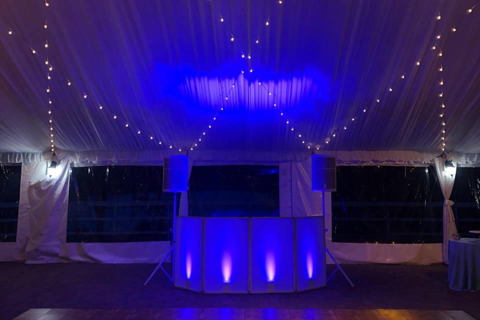 DJ Booth and Lighting