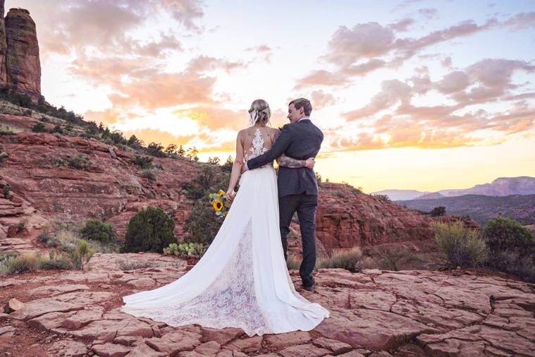 Enjoying sunset in Sedona