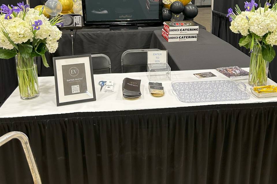 My bridal show booth