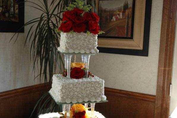 Potpourri of Silk Flowers and Cakes
