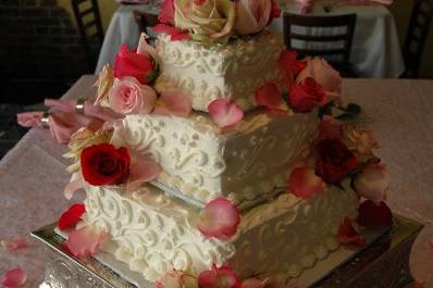 Potpourri of Silk Flowers and Cakes