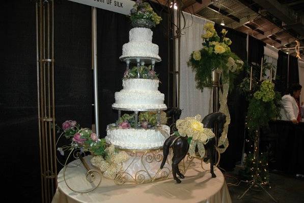 Potpourri of Silk Flowers and Cakes