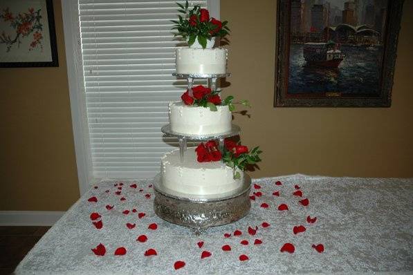 Potpourri of Silk Flowers and Cakes
