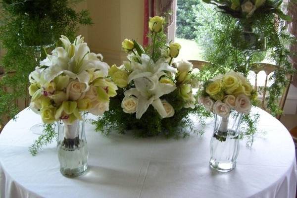 Potpourri of Silk Flowers and Cakes