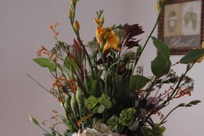 Potpourri of Silk Flowers and Cakes