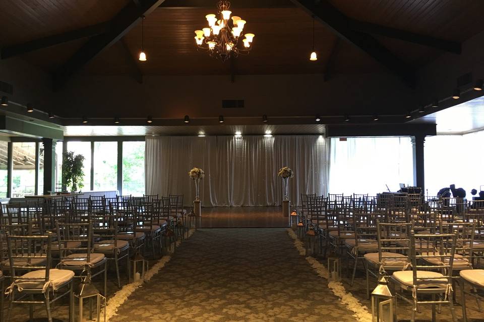 Wedding ceremony area