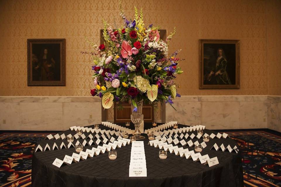 Escort card table