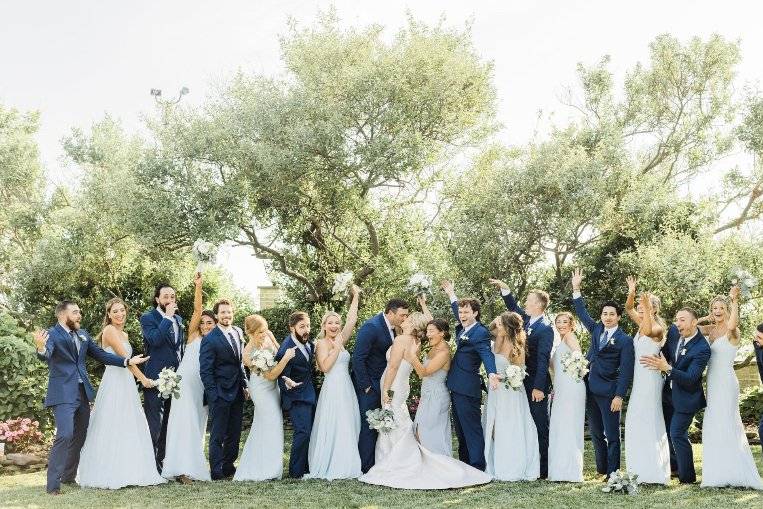 Bridal Party in Cobalt