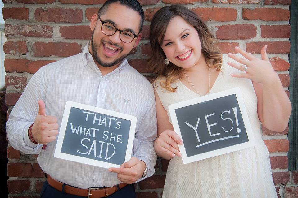 She said YES!