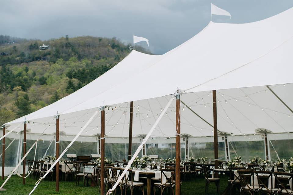 Tented reception