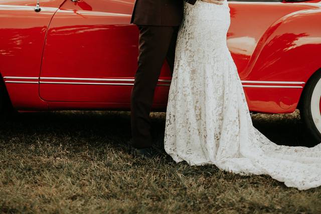 The bride and groom