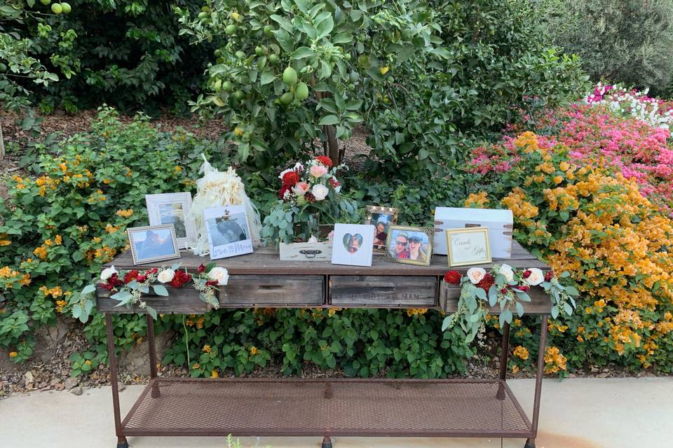 Ceremony Welcome Table