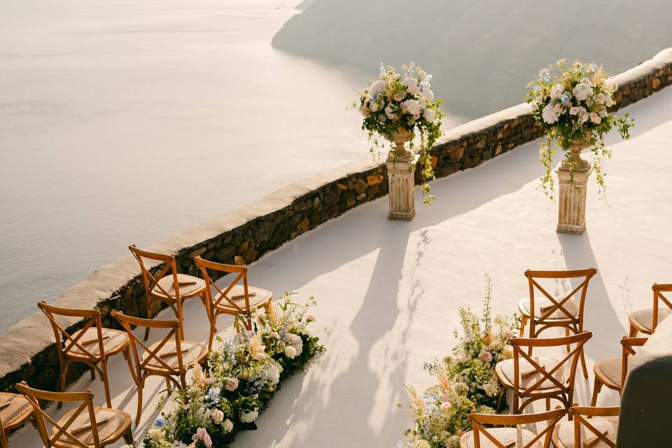 Ceremony over the sea