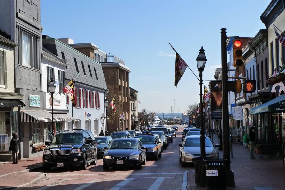 Main Street in Annapolis!  We can show you where the locals go!
