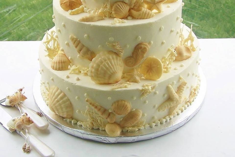 Seashell Wedding Cake