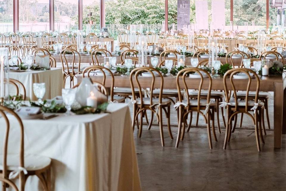 Gold and White Flatware Rentals - A to Z Event Rentals, LLC.