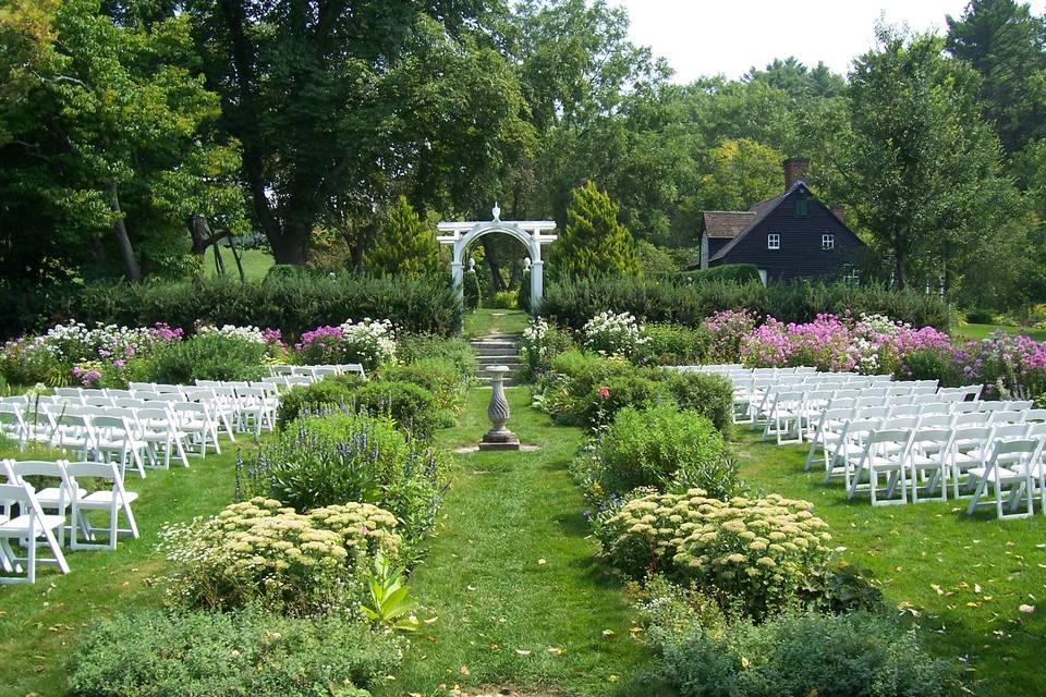 The Hamilton House Garden wedding venue