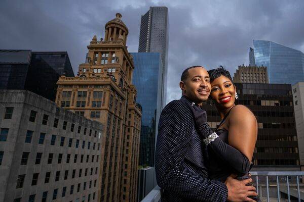 Happy couple in the city - Breaux Moments Photography