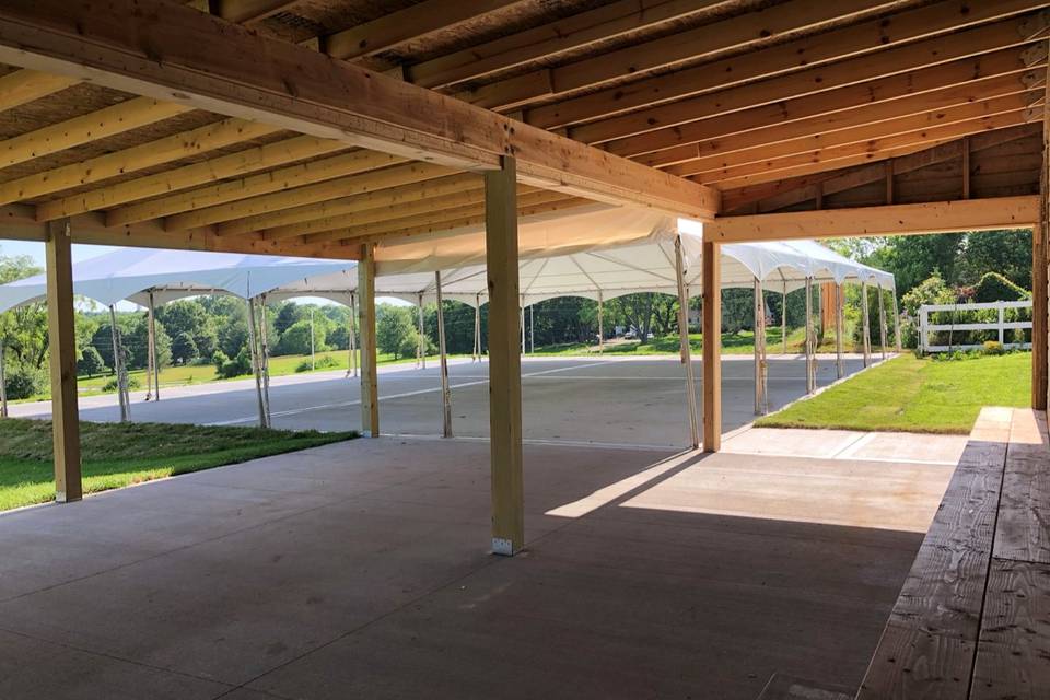 Tent at Main Barn